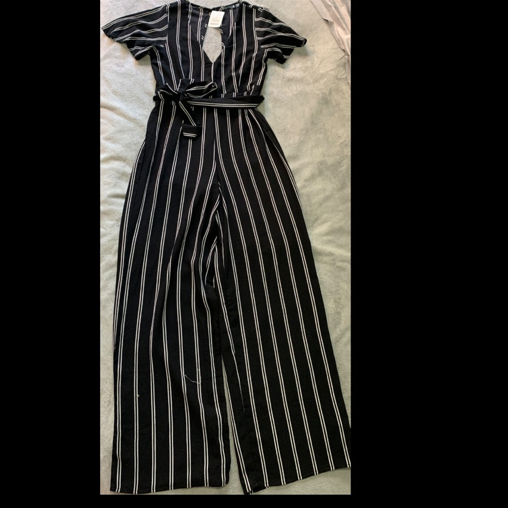 New with tags Wide leg open back jumpsuit